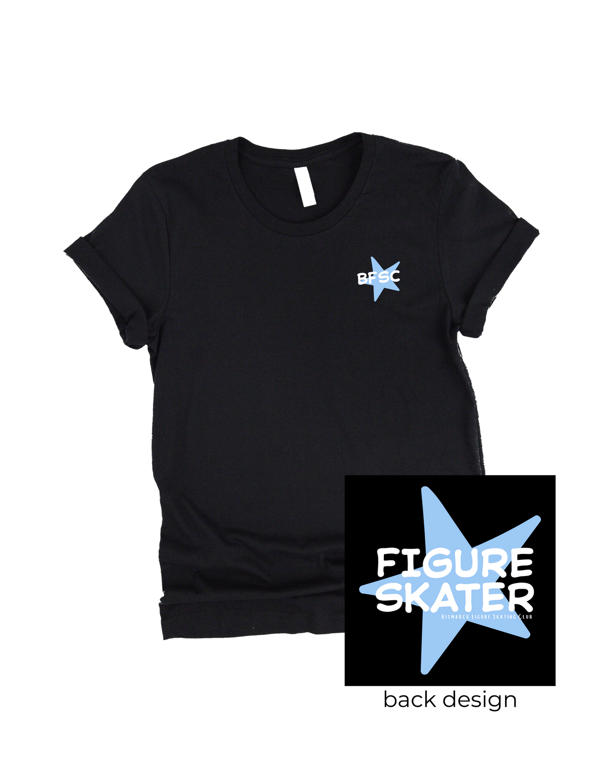 Figure Skater Star Short Sleeve Tee - Youth Sizes