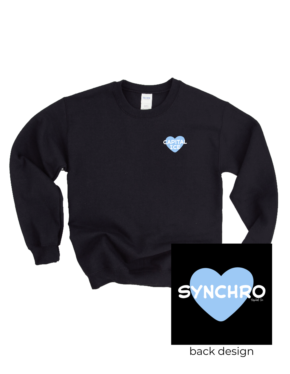 Synchro Heart Crewneck Sweatshirt - Adult Sizes