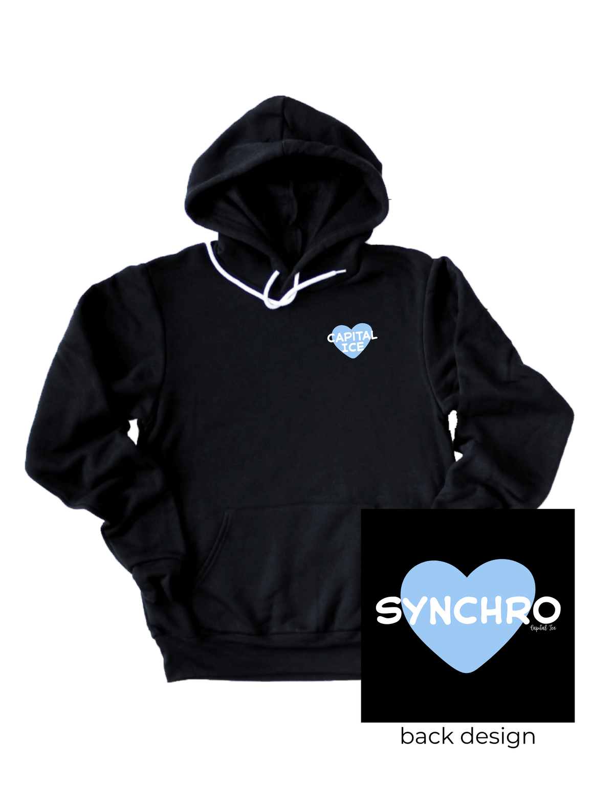 Synchro Heart Sponge Fleece Hoodie - Youth Sizes
